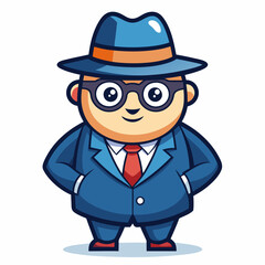 Mascot for a consultancy company superhero art vector