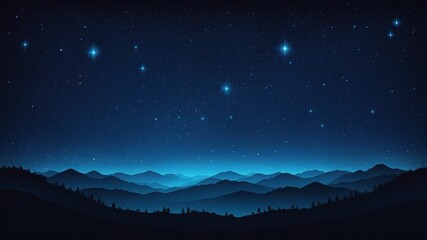 Starry Mountain scape