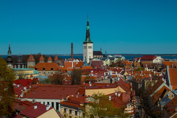 Obraz premium The streets and viewpoints of Tallinn, Estonia