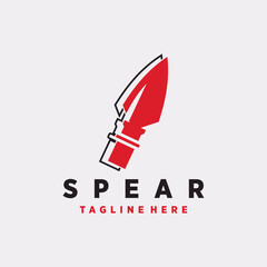 Vector spear logo vector icon template design