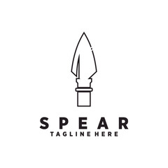 Vector spear logo vector icon template design