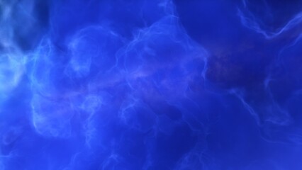 A blue space background with stars and a galaxy	
