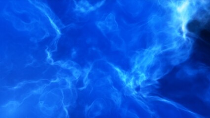 A blue space background with stars and a galaxy
