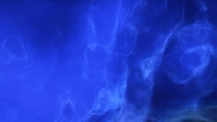 A blue space background with stars and a galaxy
