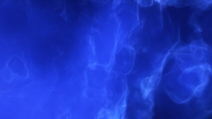 A blue space background with stars and a galaxy
