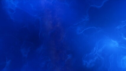 A blue space background with stars and a galaxy