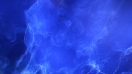 A blue space background with stars and a galaxy
