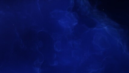 A blue space background with stars and a galaxy