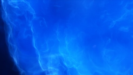 A blue space background with stars and a galaxy