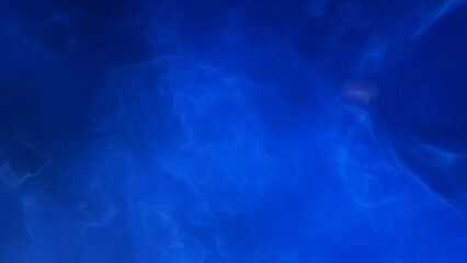 A blue space background with stars and a galaxy
