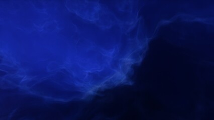 A blue space background with stars and a galaxy
