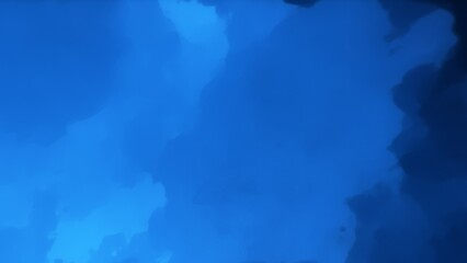 A blue space background with stars and a galaxy
