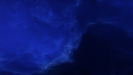 A blue space background with stars and a galaxy
