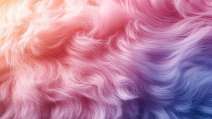 Elegant pastel fur background with a soft and fluffy texture, creating a serene and inviting visual effect with gentle color transitions