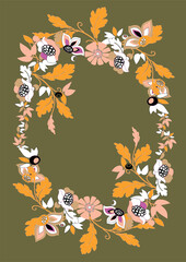 Obraz premium Flowers frame