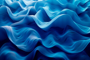 Obraz premium Abstract blue background with waves.