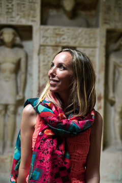 Woman adventurer in Egypt, travel lifestyle
