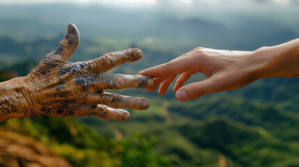 Bridge of Empathy: Connecting Hands Across Generations