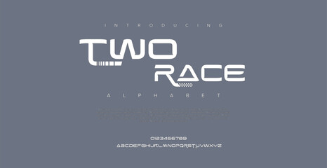 Race elegant clean stylish font