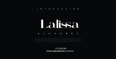 Lalissa Tech Minimal Sleek Typeface