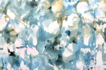 abstract art background of multi-colored ink stains
