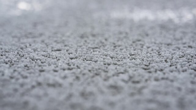 Large hail crystals in a sudden summer hail storm