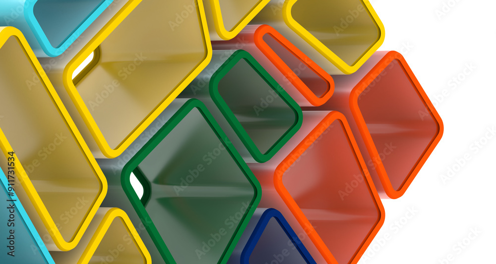 Aufkleber Mosaic triangular low poly style abstract geometric background