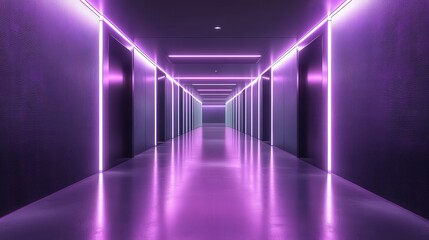 Fototapeta premium High-tech industrial backdrop in dark shades of grey and pastel purple, providing an elegant and modern aesthetic with a sleek, futuristic feel