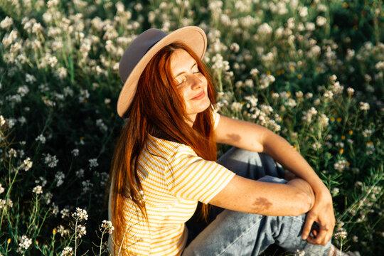 woman enjoying nature