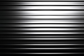 Obraz premium Seamless pattern of shiny metallic corrugated industrial roller shutter door with bright reflections 