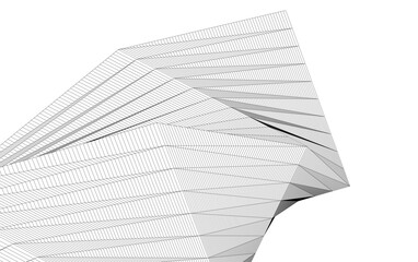 architectural sketch drawing 3d rendering 