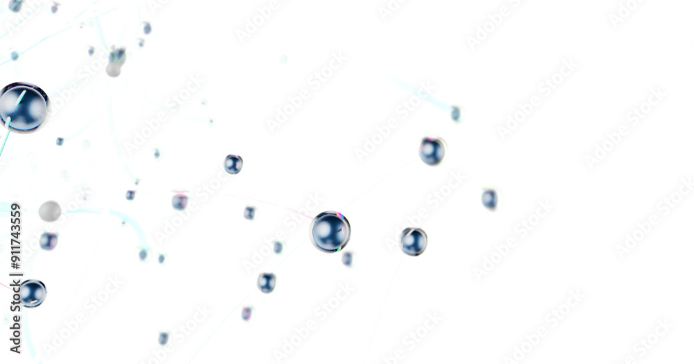 Poster Concept of AI technology, Motion of digital data flow.