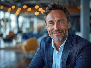 Fototapeta premium Portrait of senior businessman