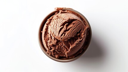 Enjoy a Bowl of Delicious Chocolate Ice Cream, Perfect for Any Celebration or Summer Day