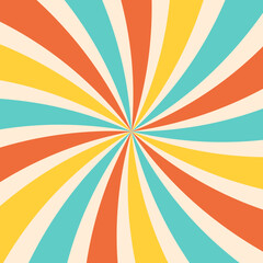 Vintage background. Sunburst pattern.