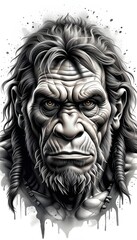 Black & Grey Tattoo Design 