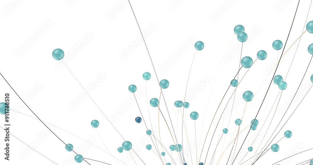 Poster Concept of AI technology, Motion of digital data flow.