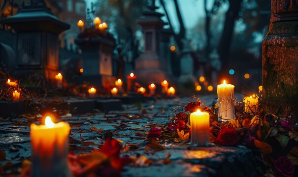 All Saints' Day with solemn remembrance and church services on November 1st