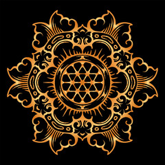 Luxury Mandala illustration Premium Vector Design