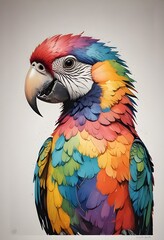 Fototapeta premium portrait of a parrot