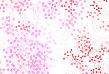 Light Pink vector backdrop with artificial intelligence data.