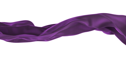 Abstract purple cloth swaying in the wind