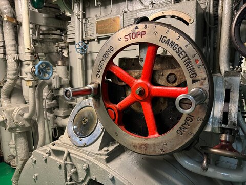 Engine room in the COastal express Museum -Stokmarknes