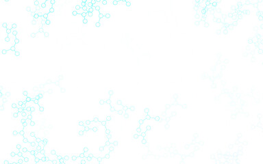 Fototapeta premium Light Blue, Green vector pattern with artificial intelligence network.