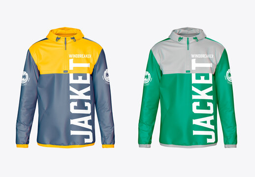 Windbreaker Jacket Mockup