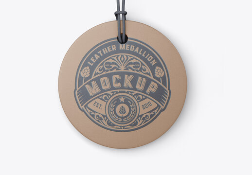 Leather Medallion Mockup