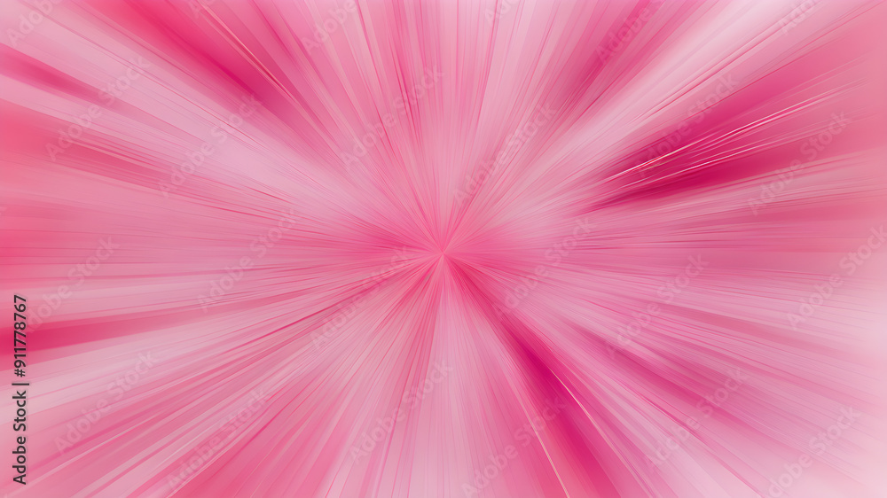 Wall mural blurred pink zoom perspective background. abstract soft explosion effect. generative ai