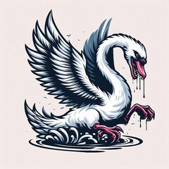 Obraz premium illustration of a bird