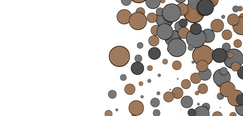 Elegant Embrace: Mesmerizing 3D Illustration Depicting Swirling gold Confetti