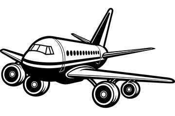 Stunning Airplane Vector Illustration for Print and Design